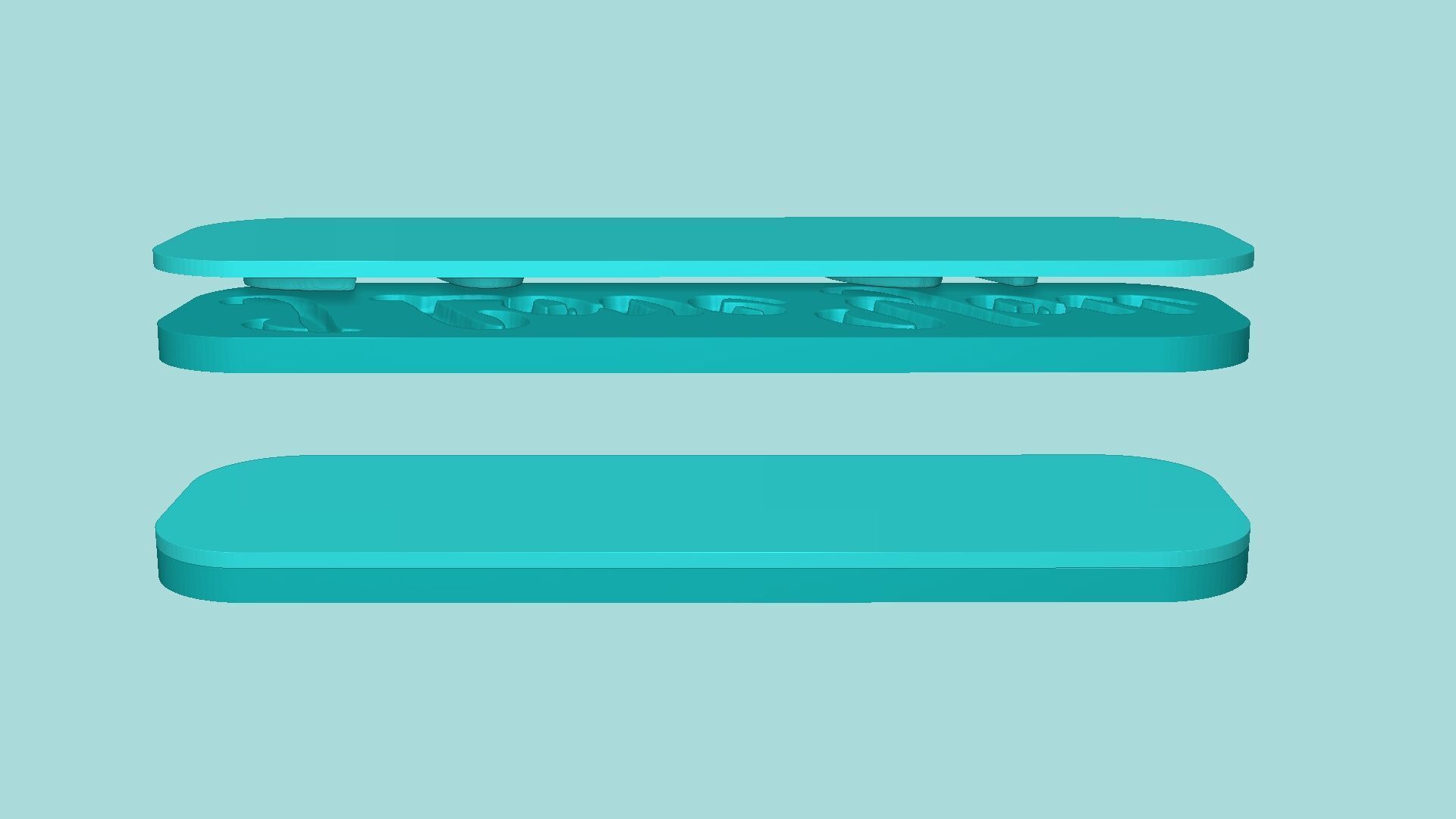 I Love You - Phrase Mold - Maker Template 3D print model_8