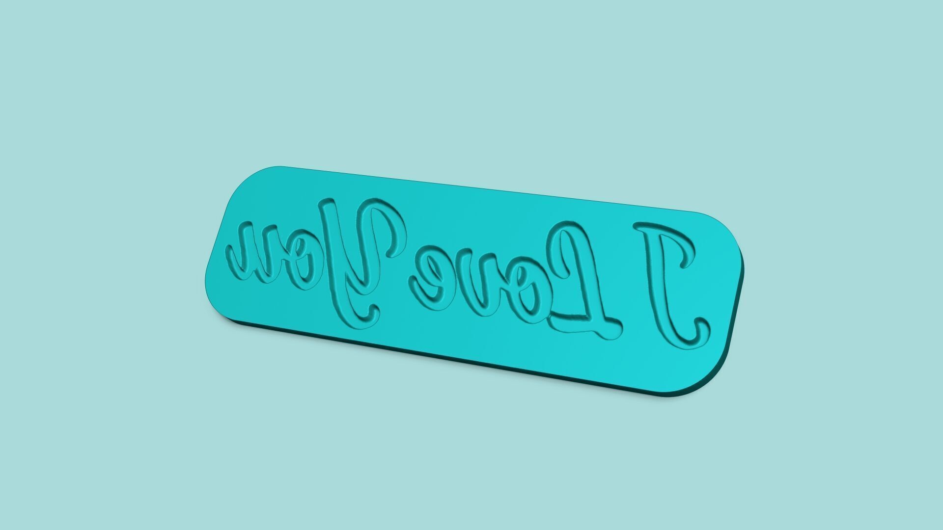 I Love You - Phrase Mold - Maker Template 3D print model_11