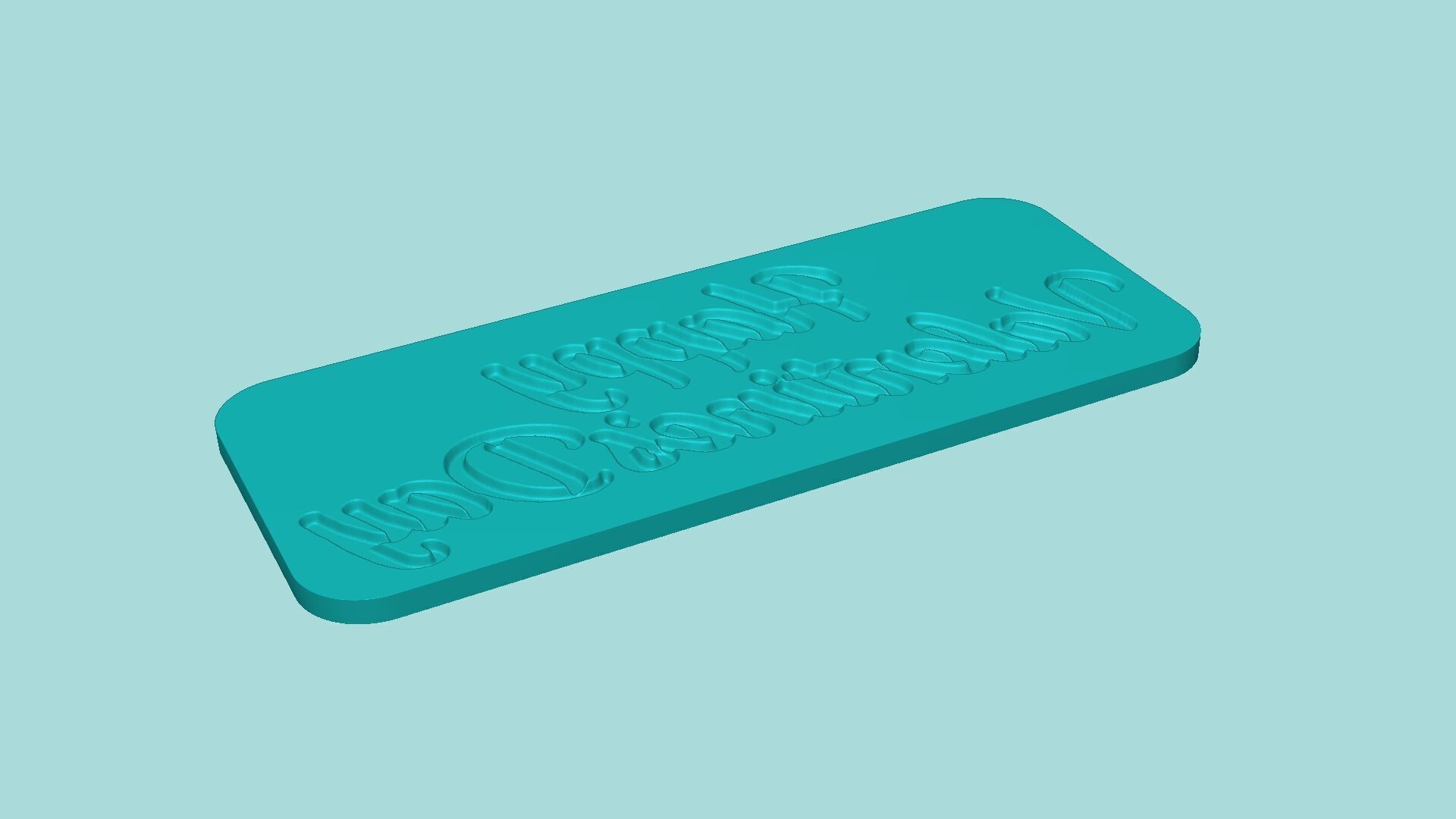 Happy Valentines Day - Phrase Mold - Maker Template 3D print model_4