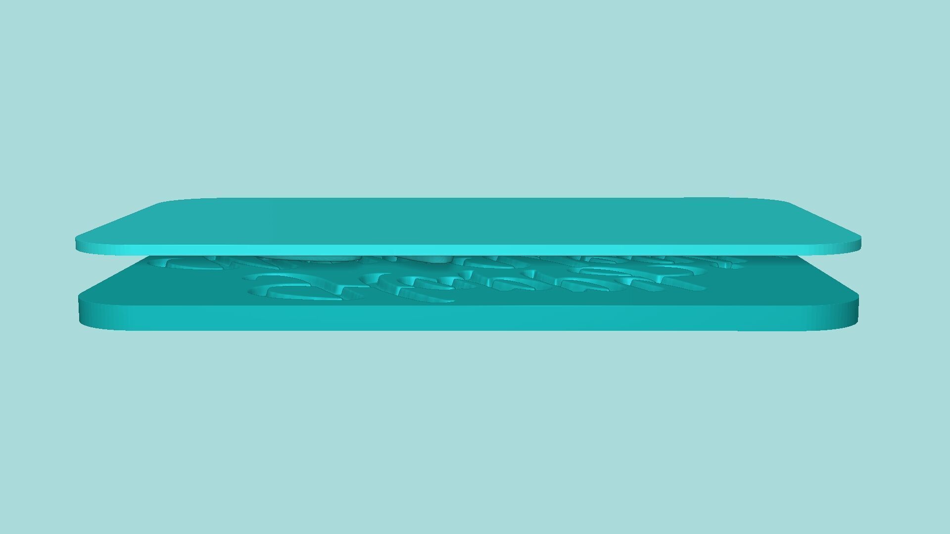 Happy New Year - Phrase Mold - Maker Template 3D print model_9