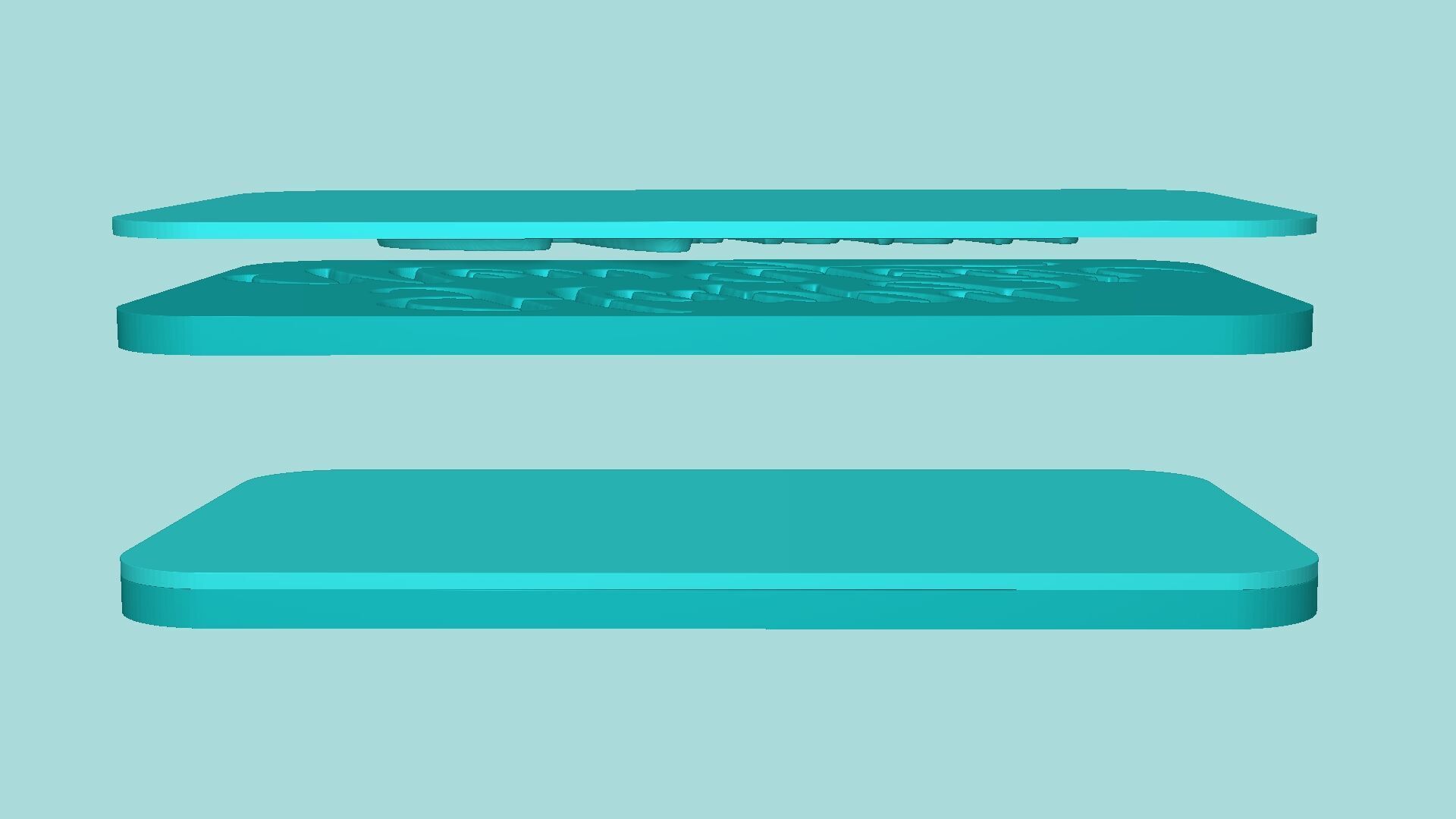 Happy New Year - Phrase Mold - Maker Template 3D print model_8