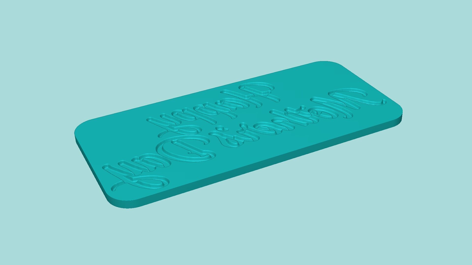 Happy Mothers Day - Phrase Mold - Maker Template 3D print model_5