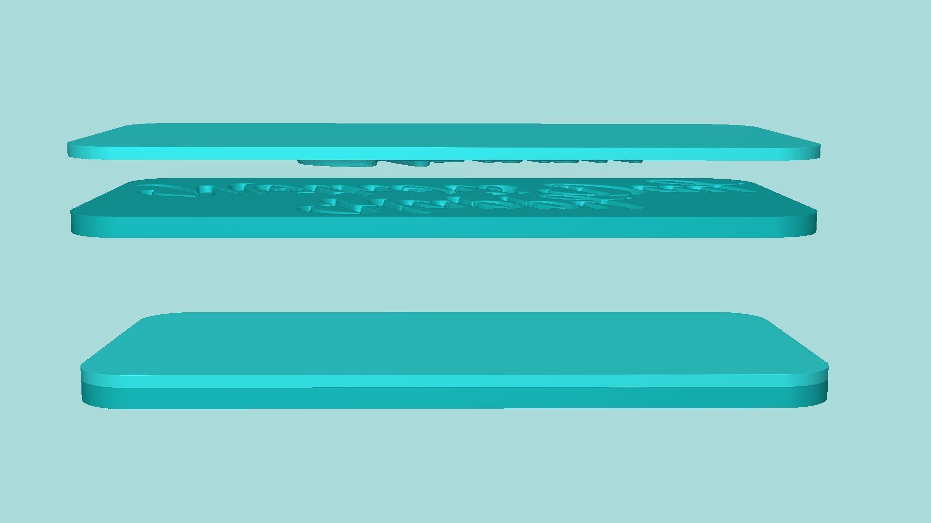 Happy Mothers Day - Phrase Mold - Maker Template 3D print model_9