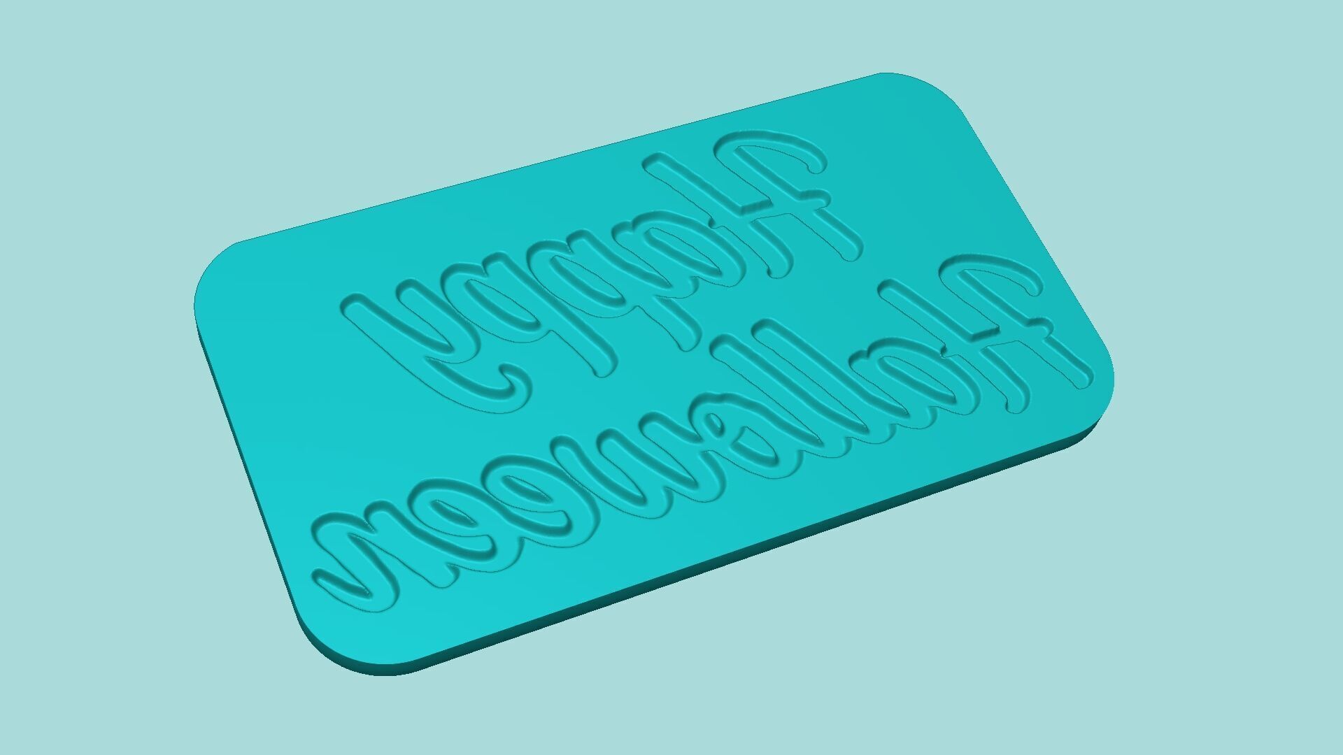 Happy Halloween - Phrase Mold - Maker Template 3D print model_3