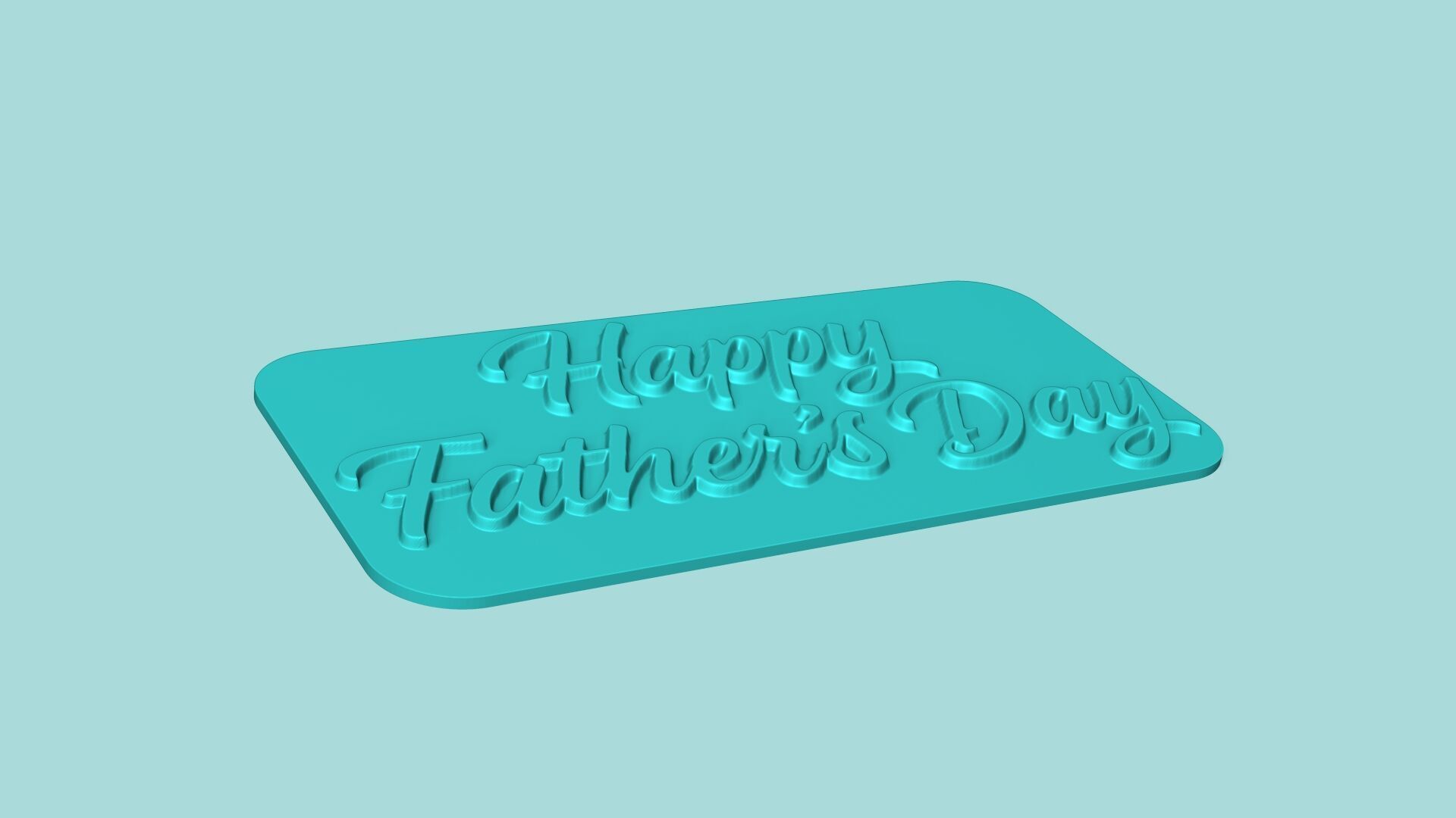 Happy Fathers Day - Phrase Mold - Maker Template 3D print model_2