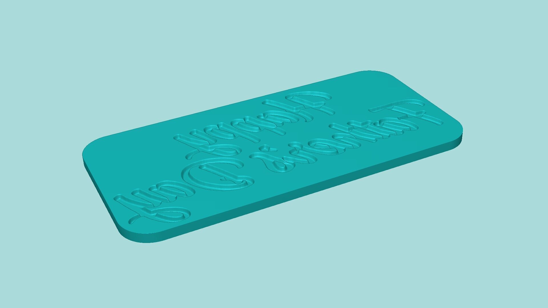 Happy Fathers Day - Phrase Mold - Maker Template 3D print model_4