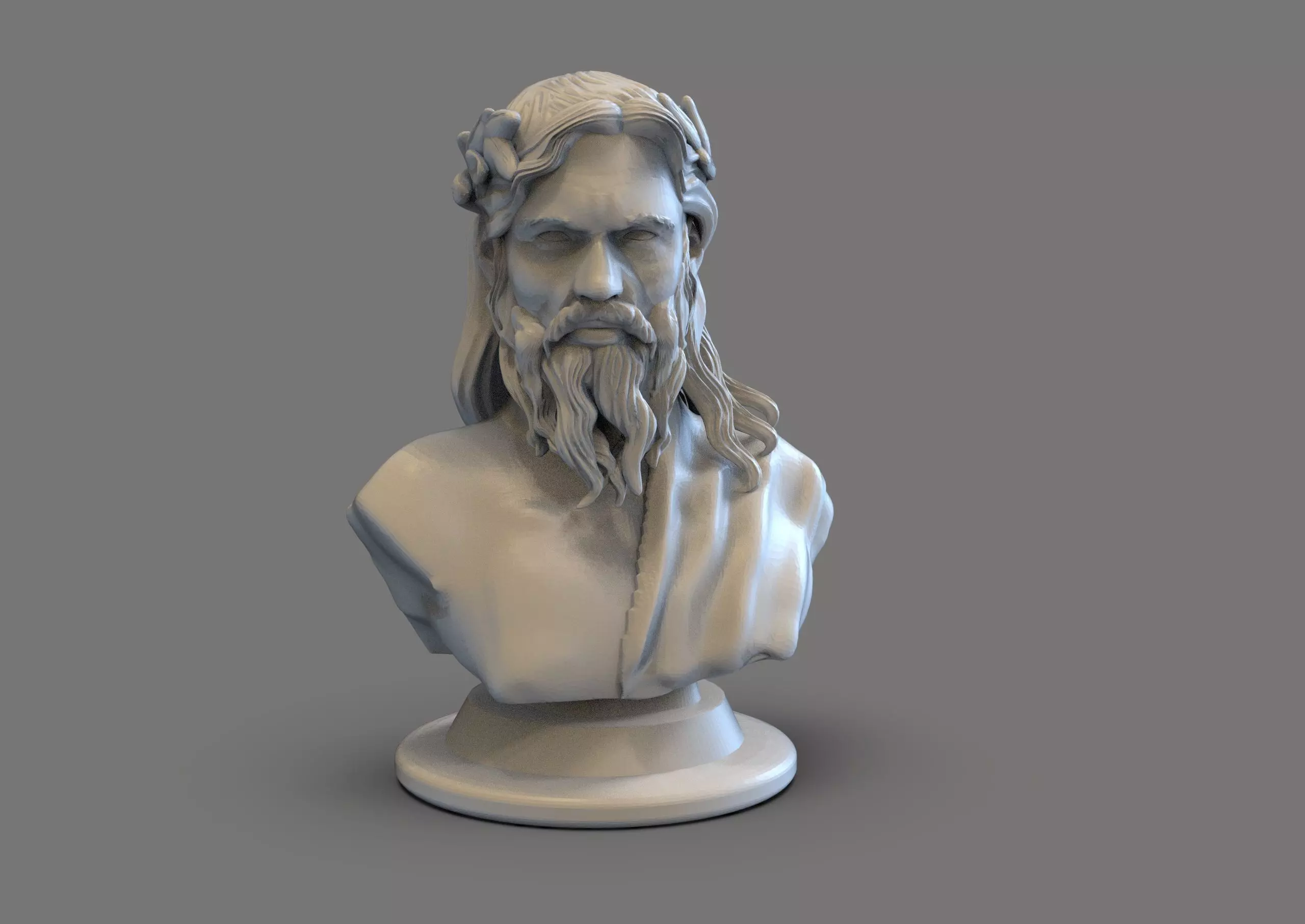 Zeus Bust 3D print model_0