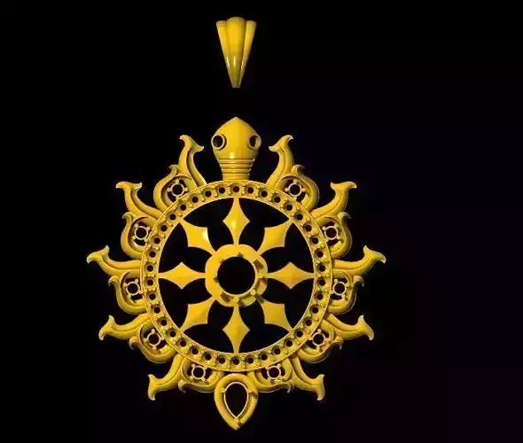 tortoise pendant 3dm file