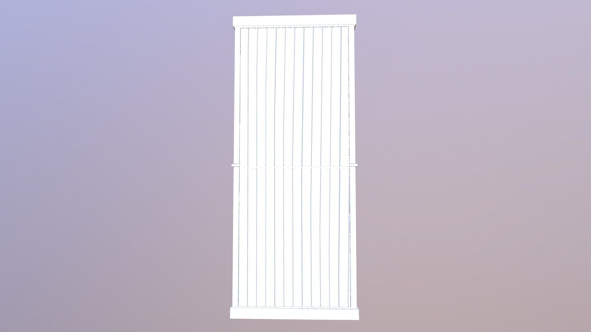 Modern white cabinet 3D model_5