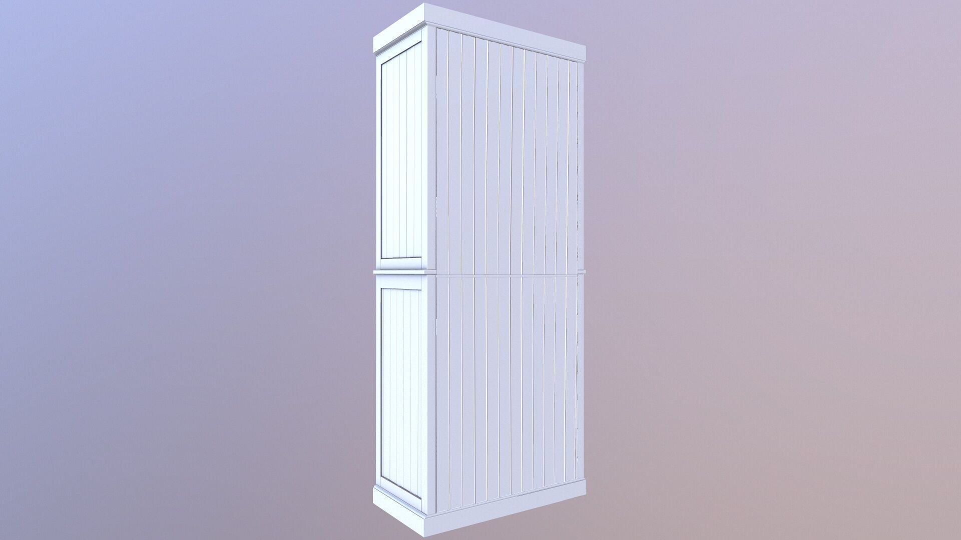 Modern white cabinet 3D model_4