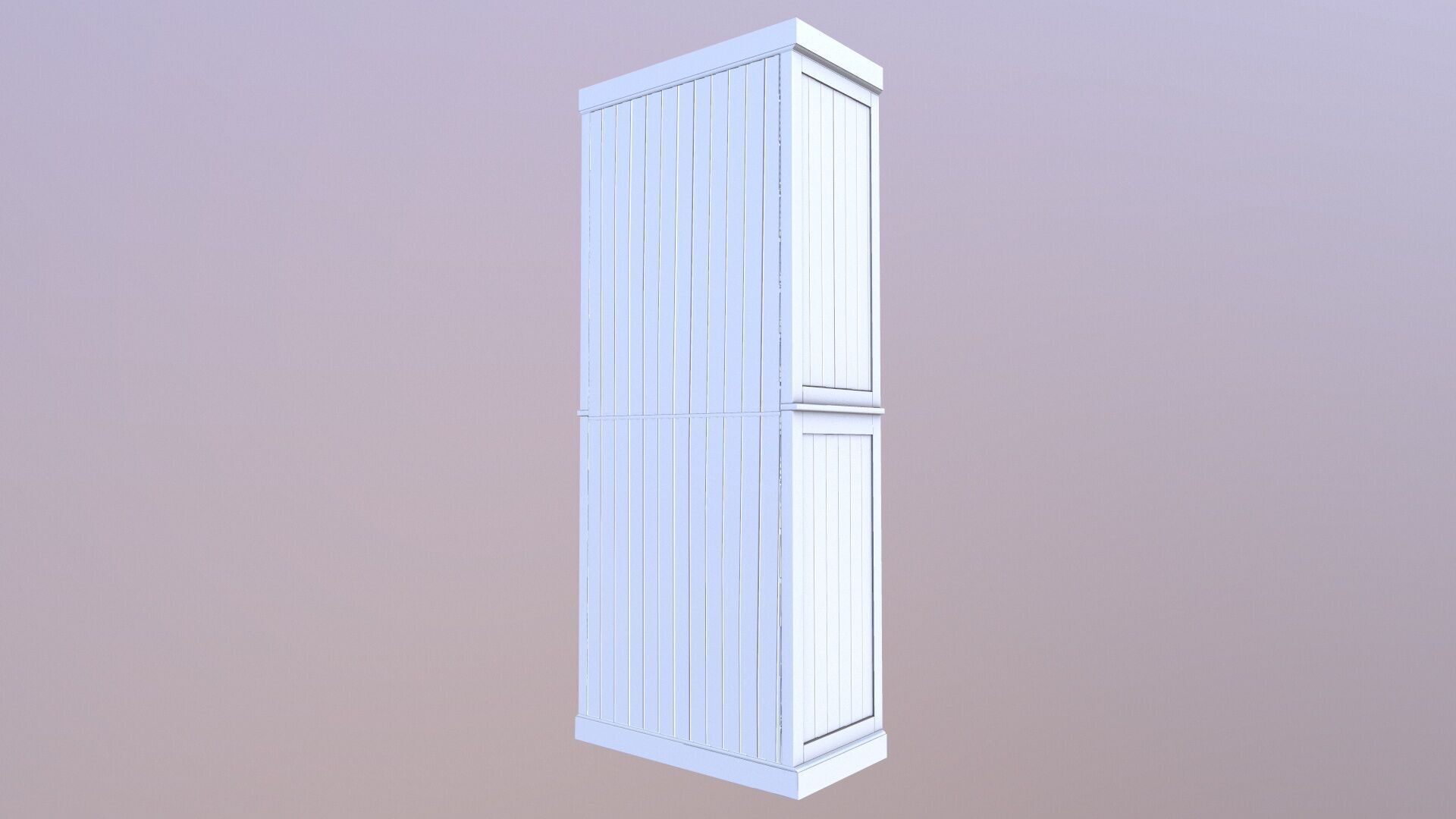 Modern white cabinet 3D model_6