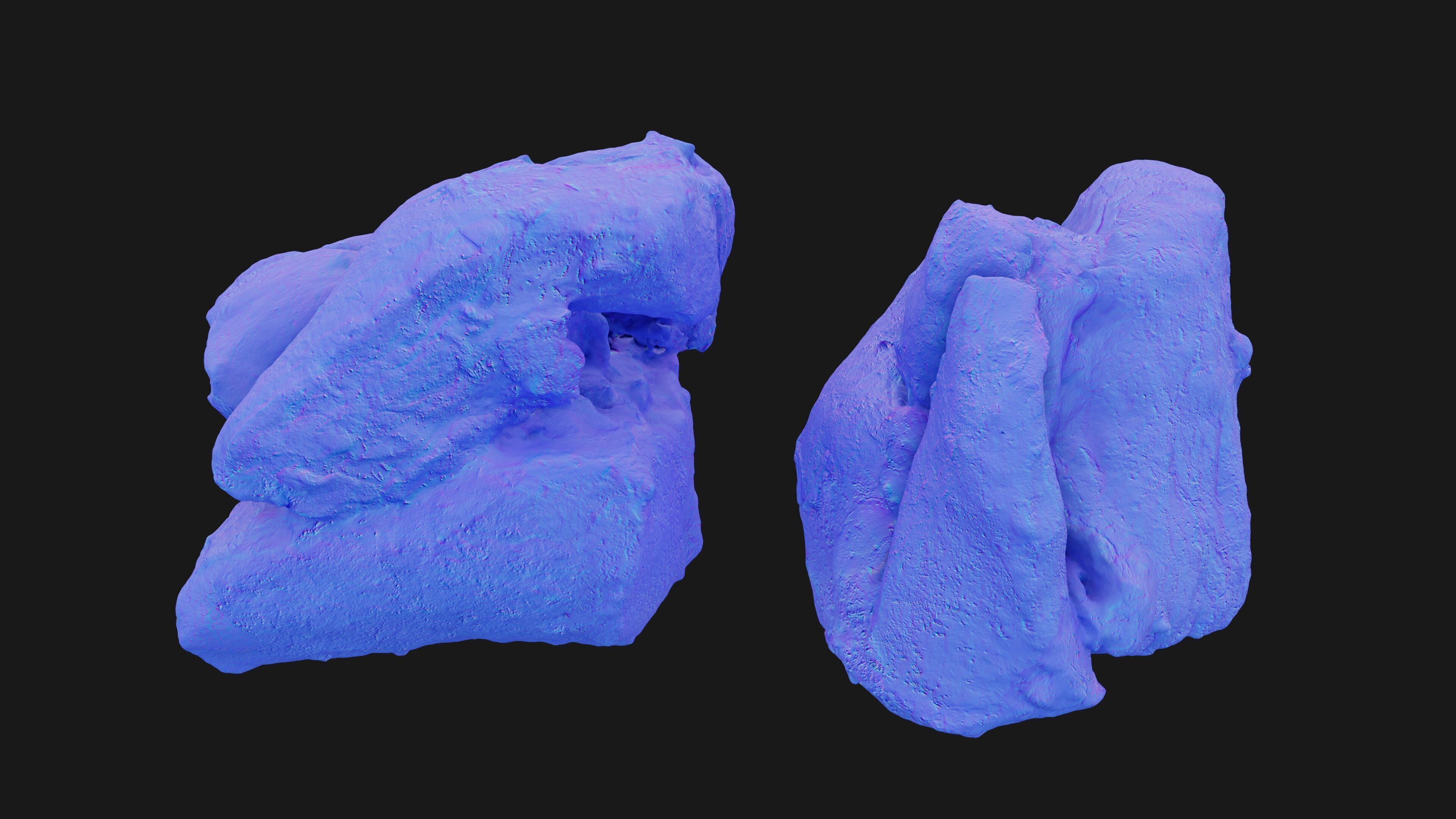 Scanned shashlik BBQ Meat on stick Low-poly 3D model_31