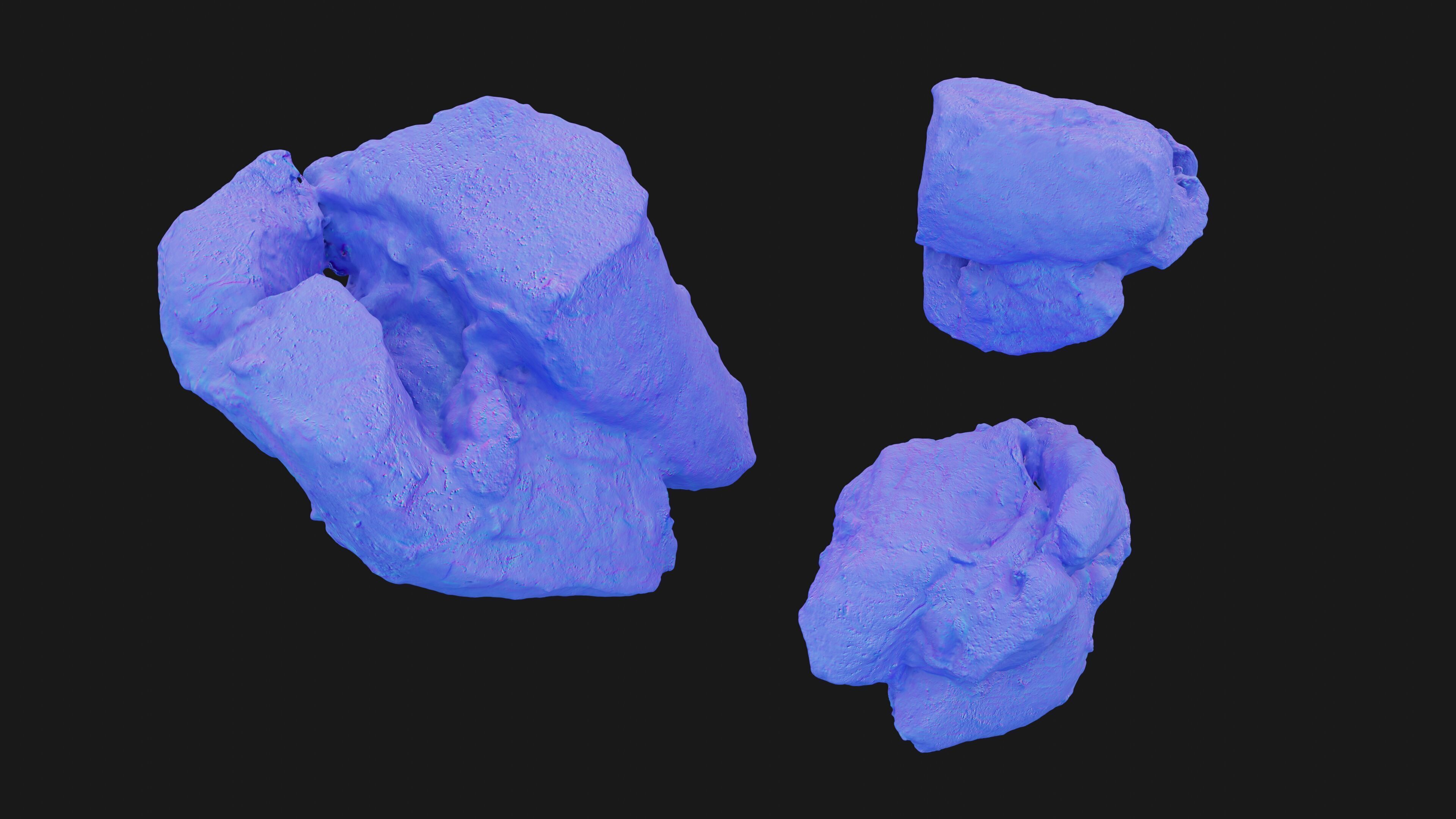 Scanned shashlik BBQ Meat on stick Low-poly 3D model_32