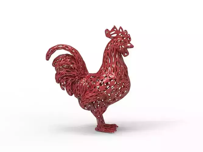 Chicken Voronoi Style