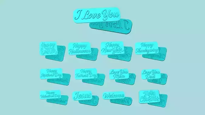 13 Phrases Molds Collection - Word - Maker Template 