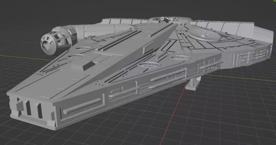 millennium falcon 3D print model