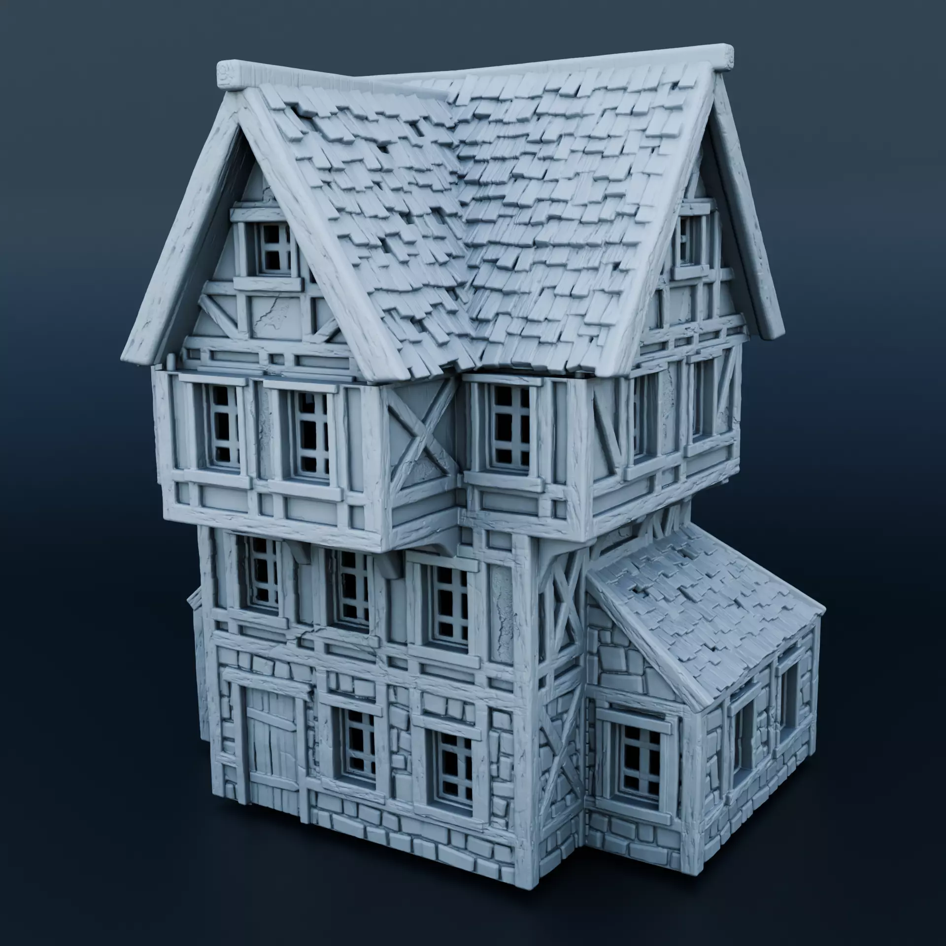 Medieval house 3D print model