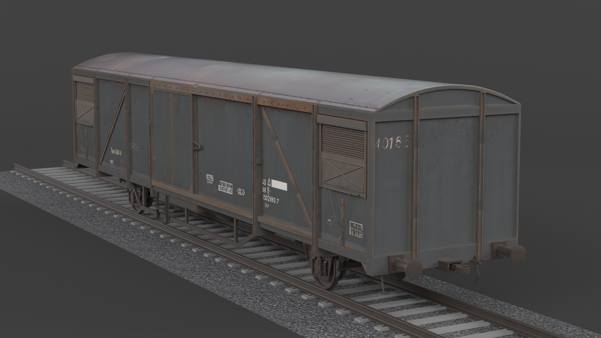 Boxcar 3D model_3