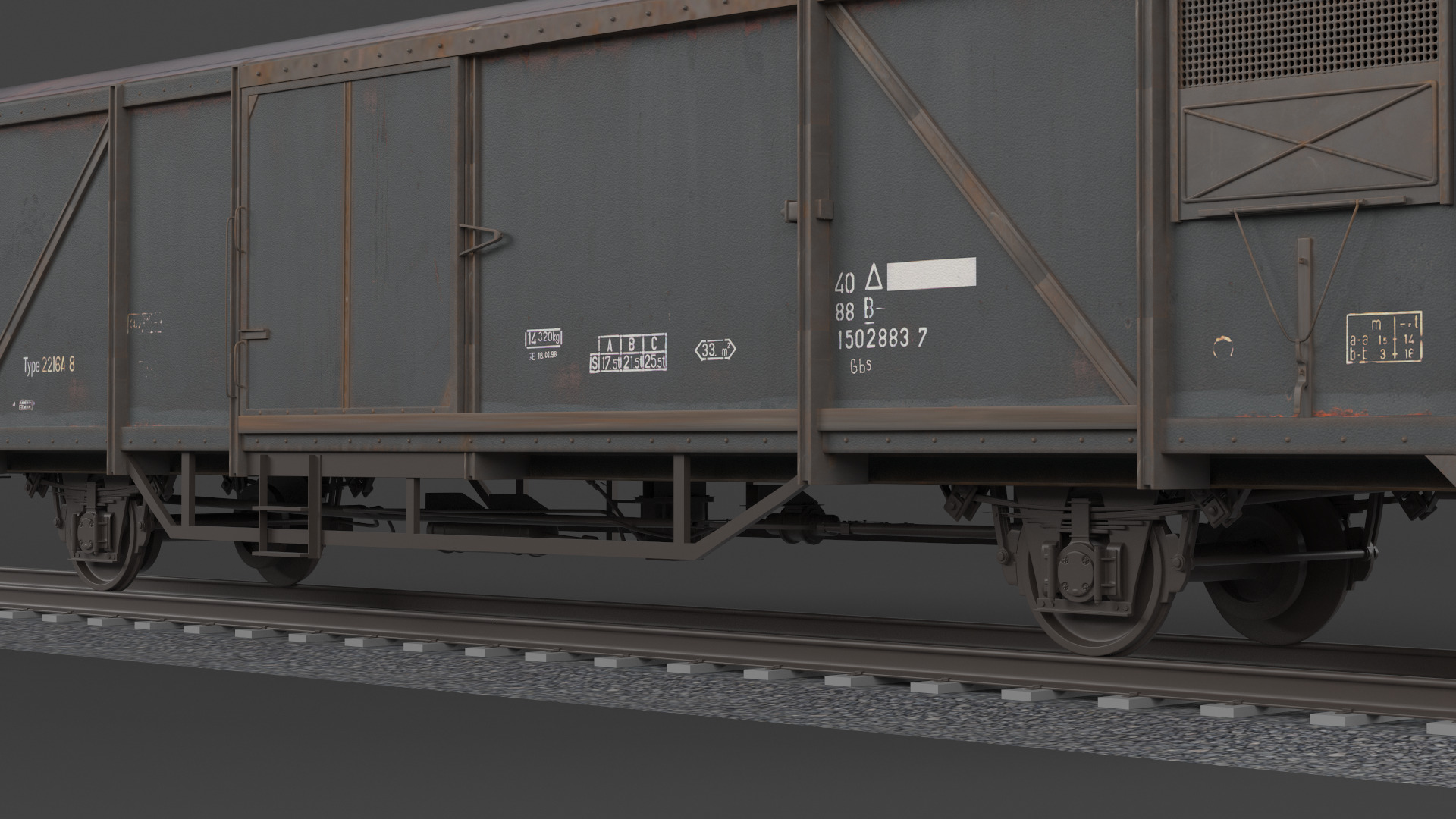 Boxcar 3D model_7