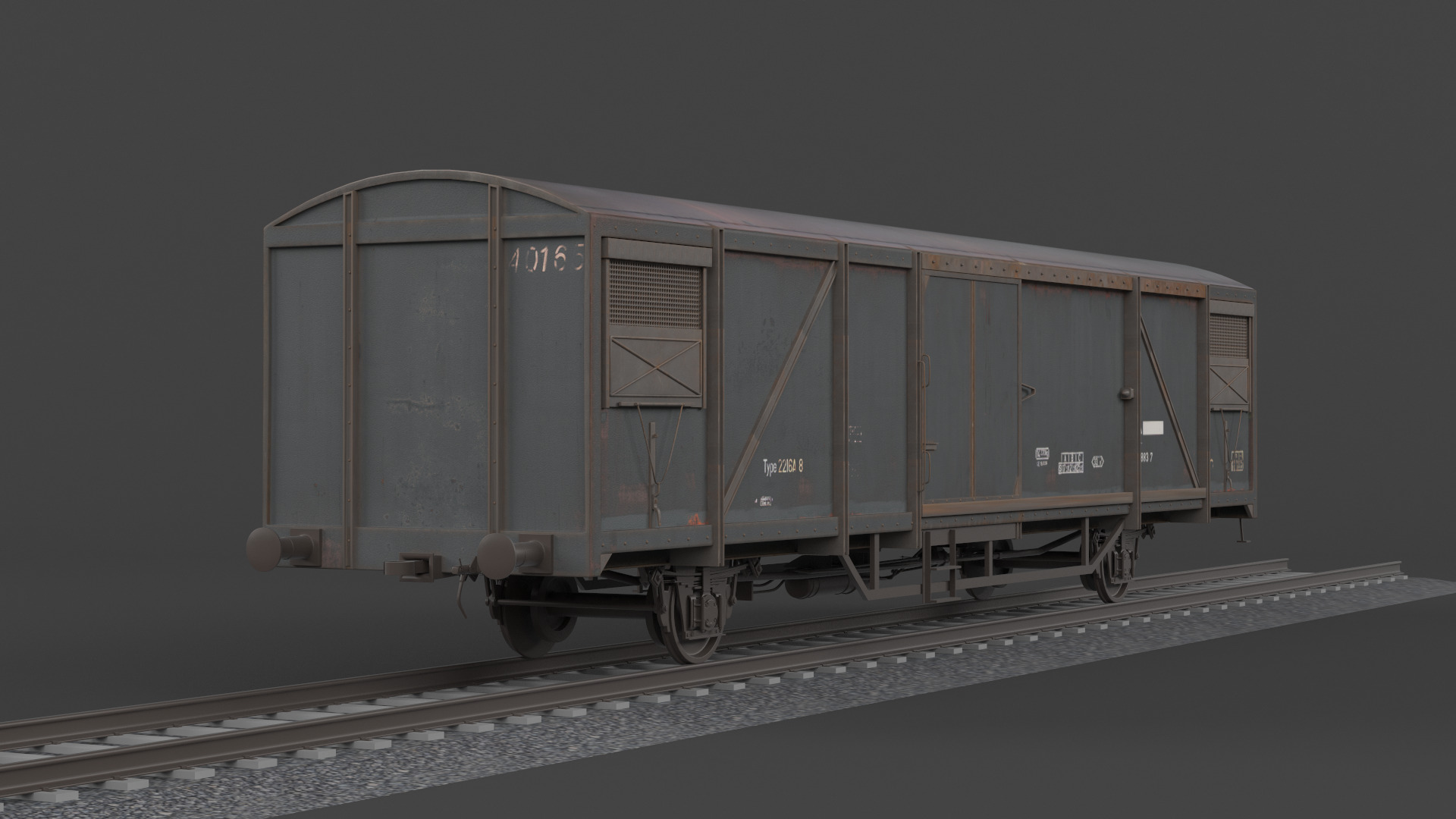 Boxcar 3D model_5