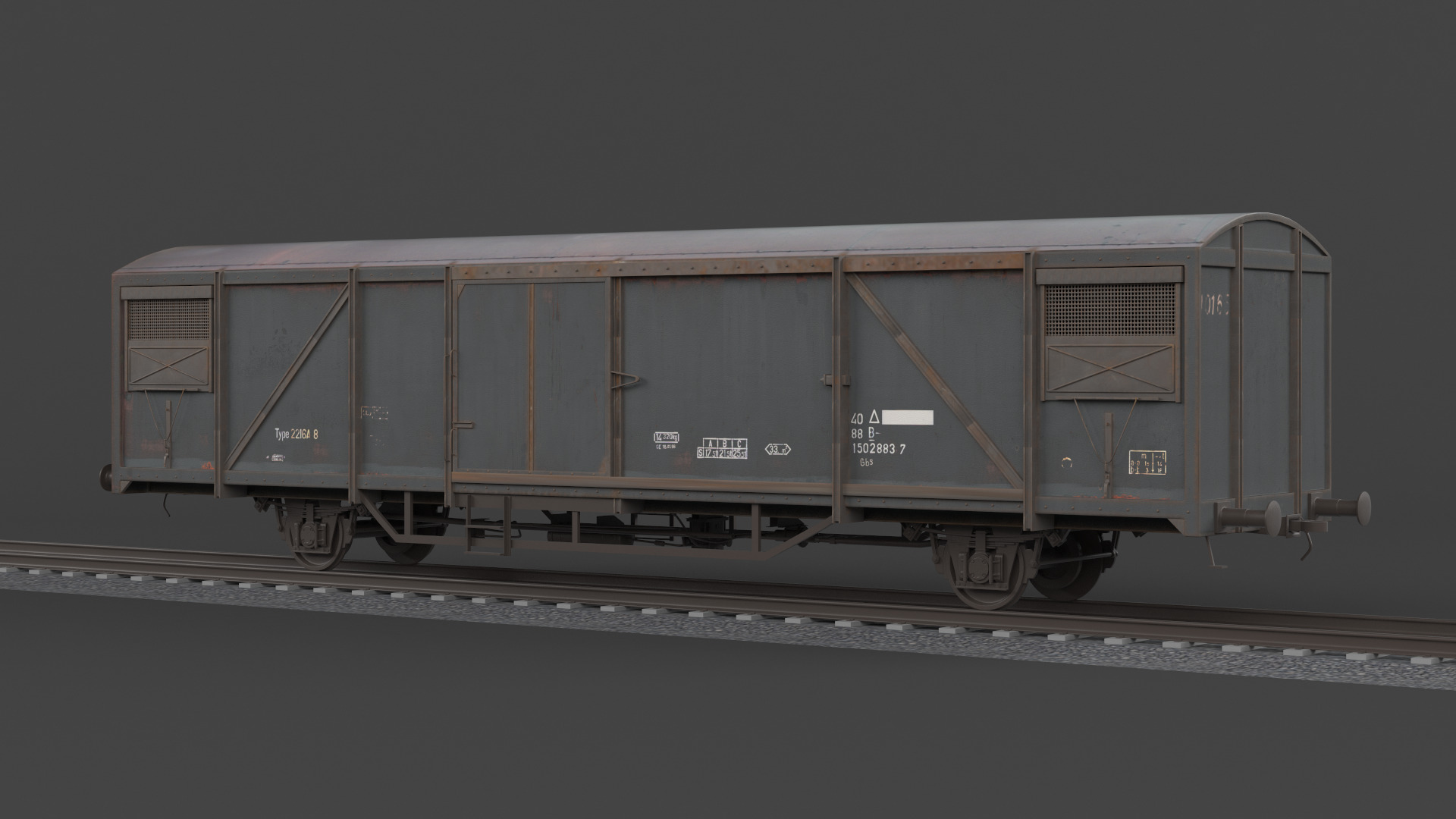 Boxcar 3D model_6
