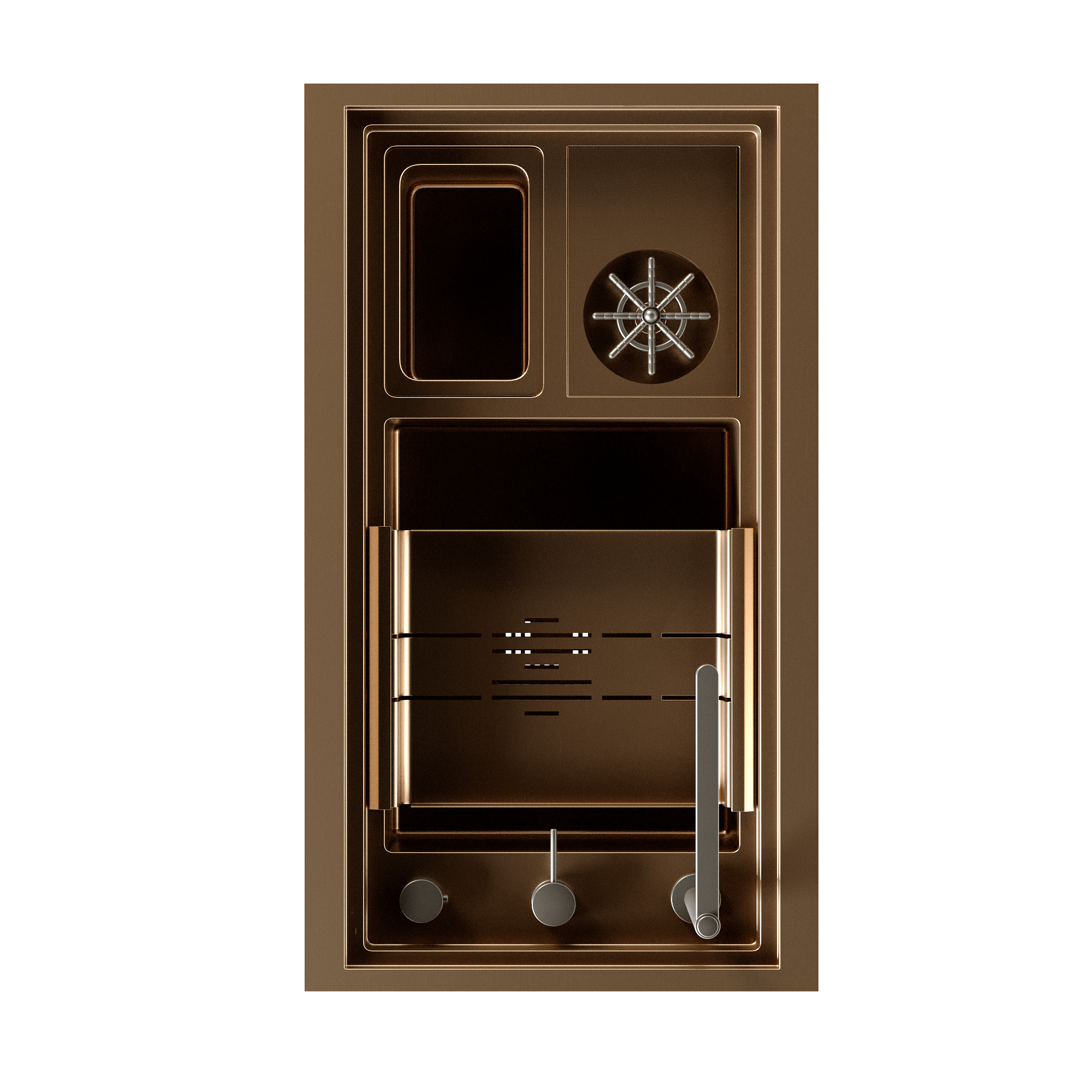 SINK GOLD Low-poly 3D model_2