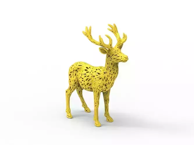 Deer Voronoi Style