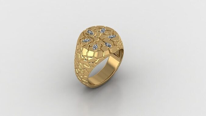nugget ring 3D model