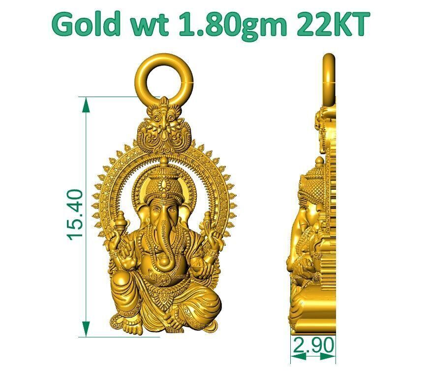 ALL TYPES OF LIGHTWEIGHT MURTI GOD IDOL PENDENT 3D print model_2