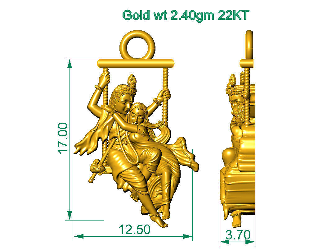 ALL TYPES OF LIGHTWEIGHT MURTI GOD IDOL PENDENT 3D print model_47