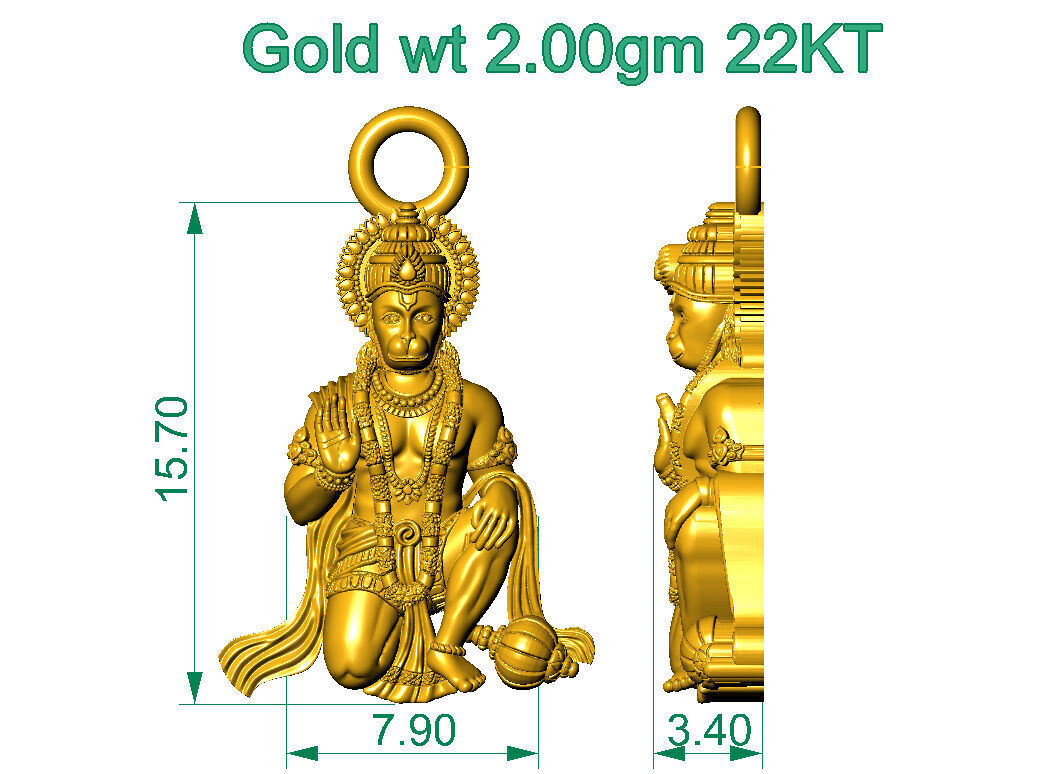 ALL TYPES OF LIGHTWEIGHT MURTI GOD IDOL PENDENT 3D print model_28