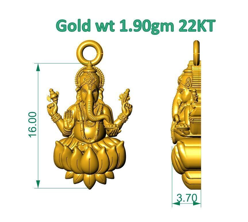 ALL TYPES OF LIGHTWEIGHT MURTI GOD IDOL PENDENT 3D print model_7