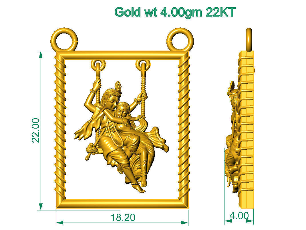 ALL TYPES OF LIGHTWEIGHT MURTI GOD IDOL PENDENT 3D print model_48