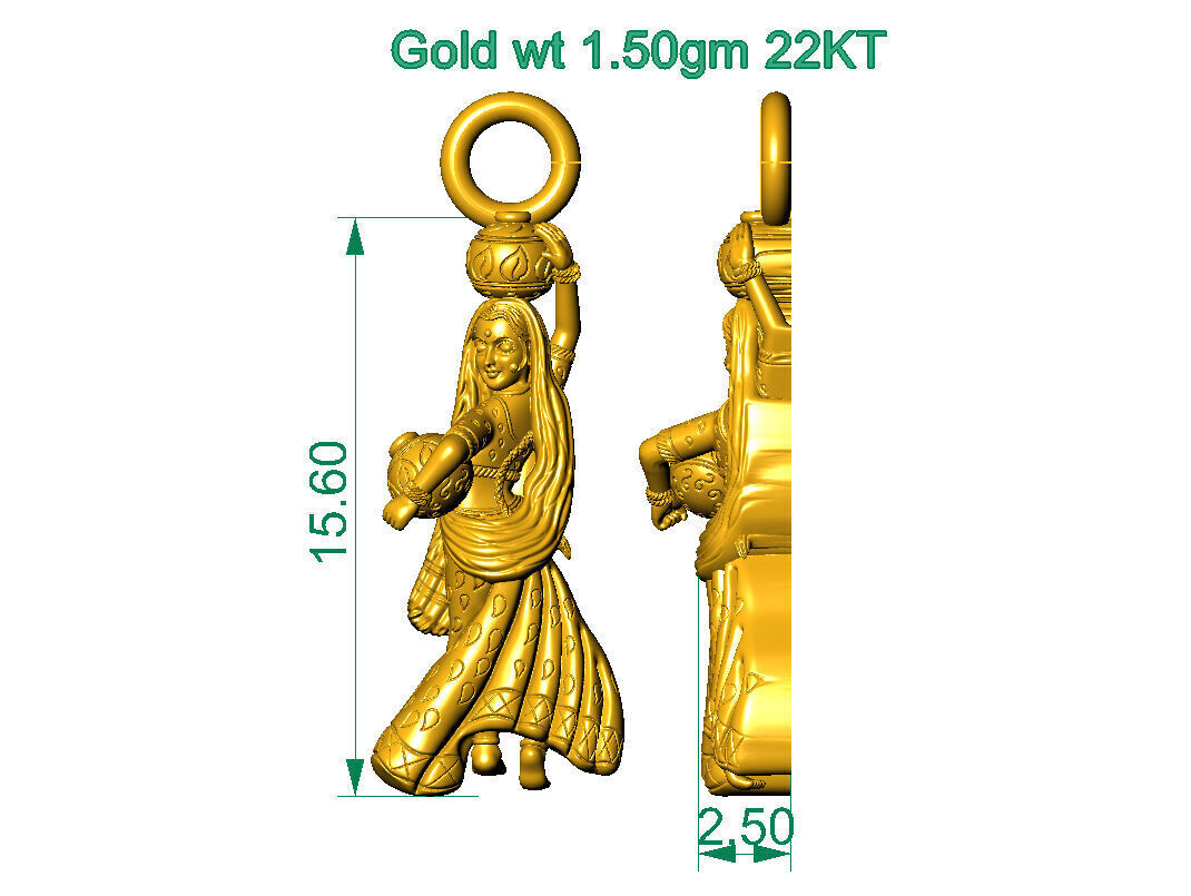 ALL TYPES OF LIGHTWEIGHT MURTI GOD IDOL PENDENT 3D print model_44