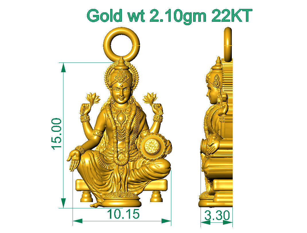 ALL TYPES OF LIGHTWEIGHT MURTI GOD IDOL PENDENT 3D print model_32