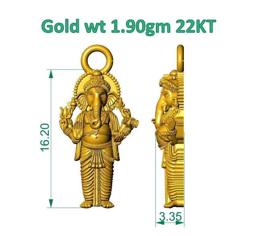 ALL TYPES OF LIGHTWEIGHT MURTI GOD IDOL PENDENT 3D print model_9