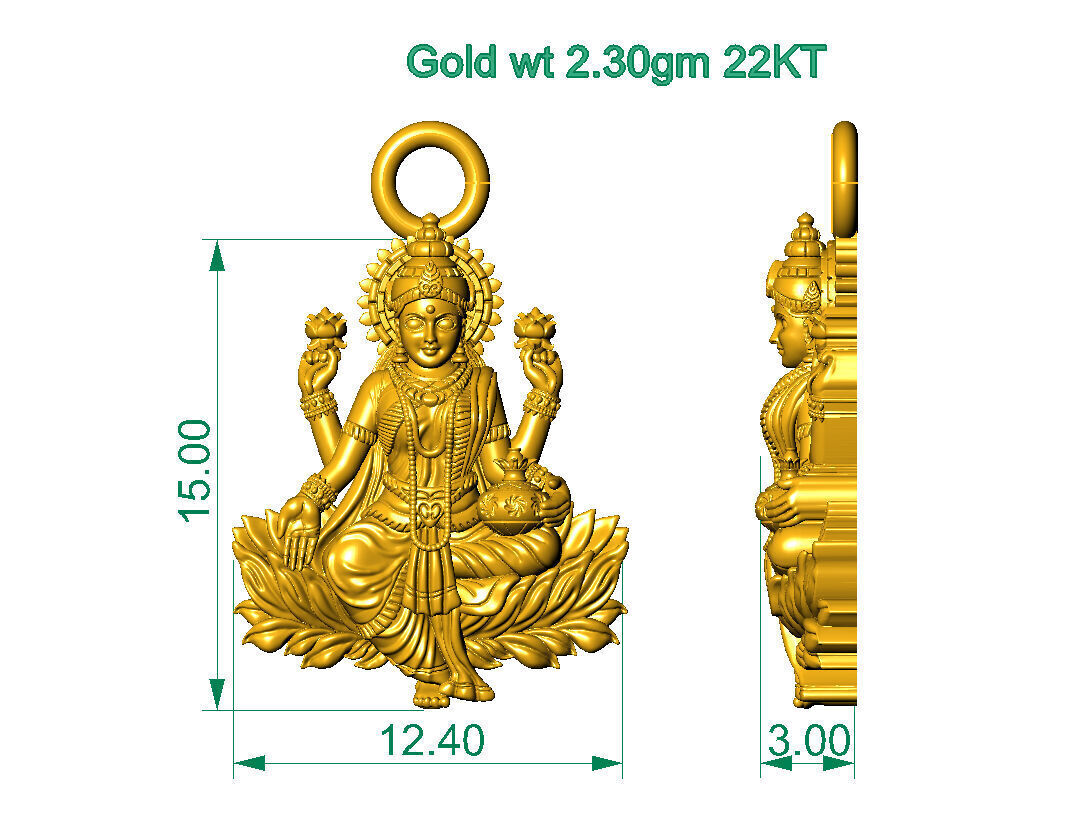ALL TYPES OF LIGHTWEIGHT MURTI GOD IDOL PENDENT 3D print model_35