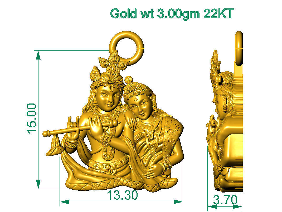 ALL TYPES OF LIGHTWEIGHT MURTI GOD IDOL PENDENT 3D print model_46
