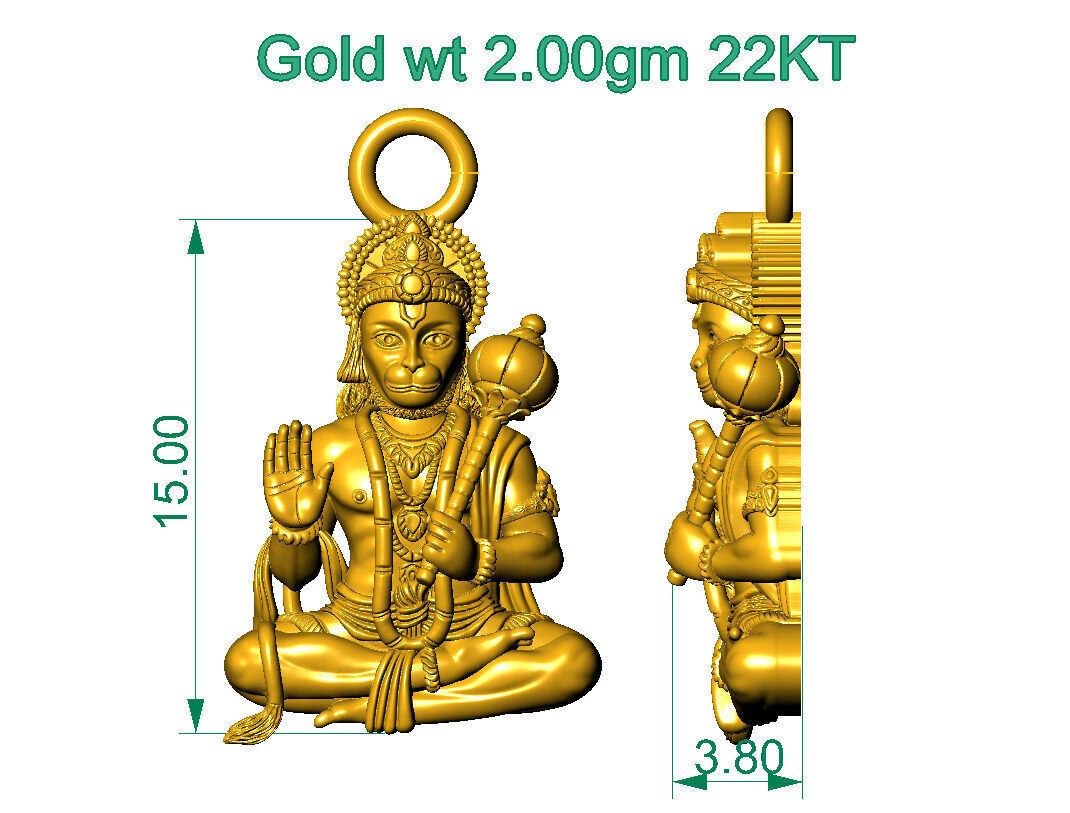 ALL TYPES OF LIGHTWEIGHT MURTI GOD IDOL PENDENT 3D print model_30