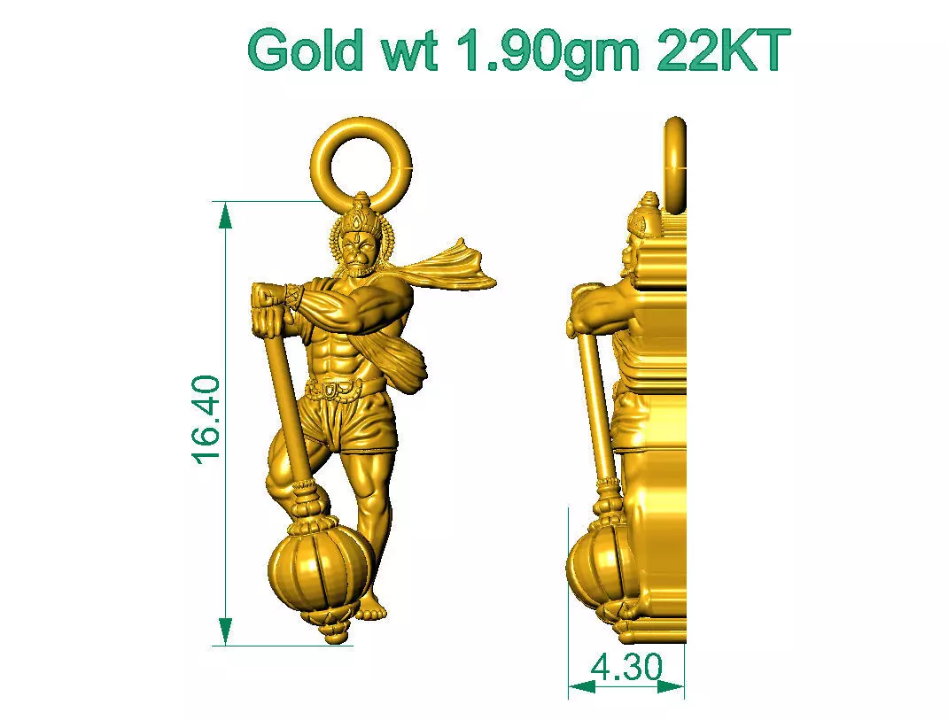 ALL TYPES OF LIGHTWEIGHT MURTI GOD IDOL PENDENT 3D print model_0