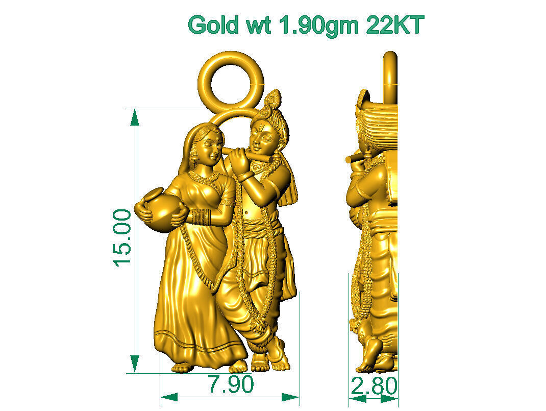 ALL TYPES OF LIGHTWEIGHT MURTI GOD IDOL PENDENT 3D print model_45
