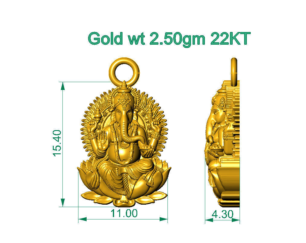ALL TYPES OF LIGHTWEIGHT MURTI GOD IDOL PENDENT 3D print model_4