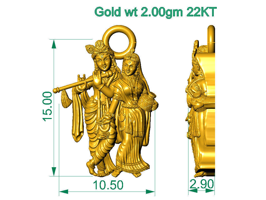 ALL TYPES OF LIGHTWEIGHT MURTI GOD IDOL PENDENT 3D print model_49