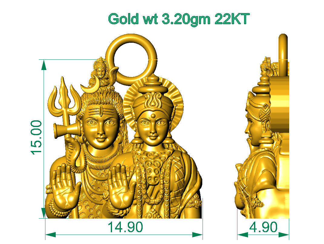 ALL TYPES OF LIGHTWEIGHT MURTI GOD IDOL PENDENT 3D print model_41