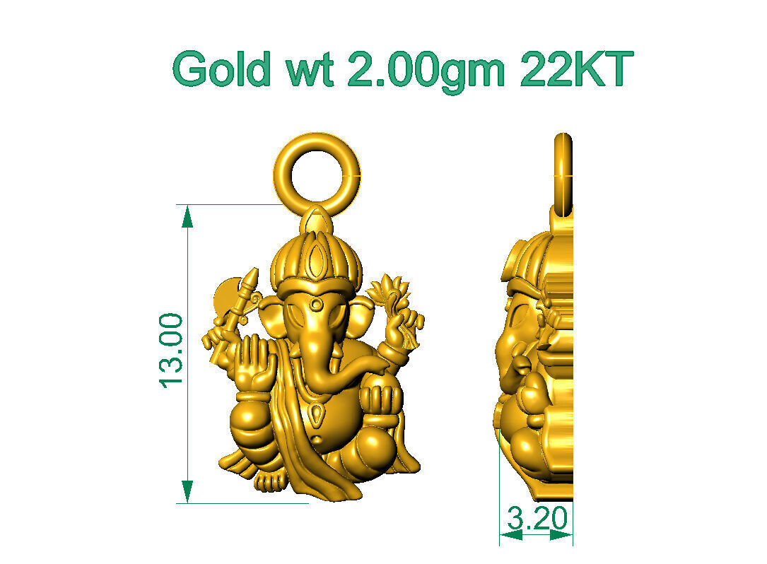ALL TYPES OF LIGHTWEIGHT MURTI GOD IDOL PENDENT 3D print model_17