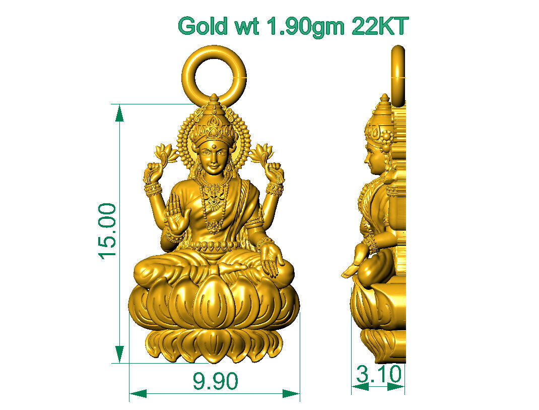 ALL TYPES OF LIGHTWEIGHT MURTI GOD IDOL PENDENT 3D print model_33