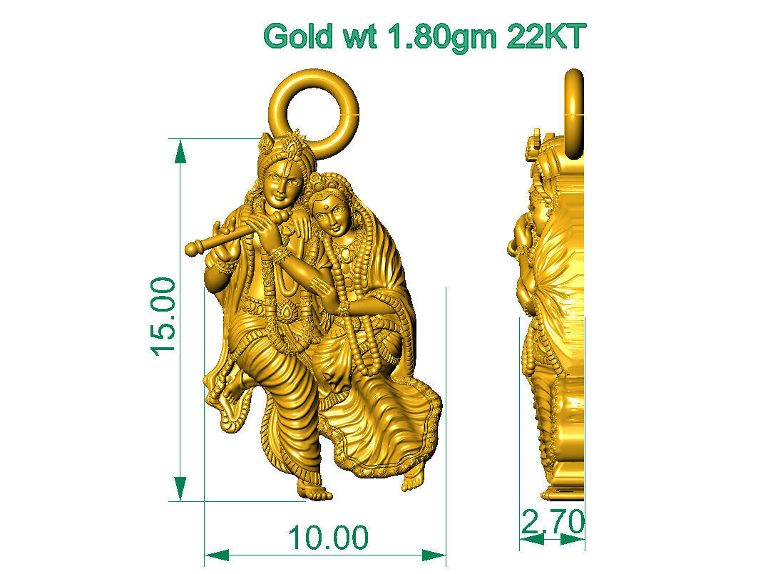 ALL TYPES OF LIGHTWEIGHT MURTI GOD IDOL PENDENT 3D print model_40