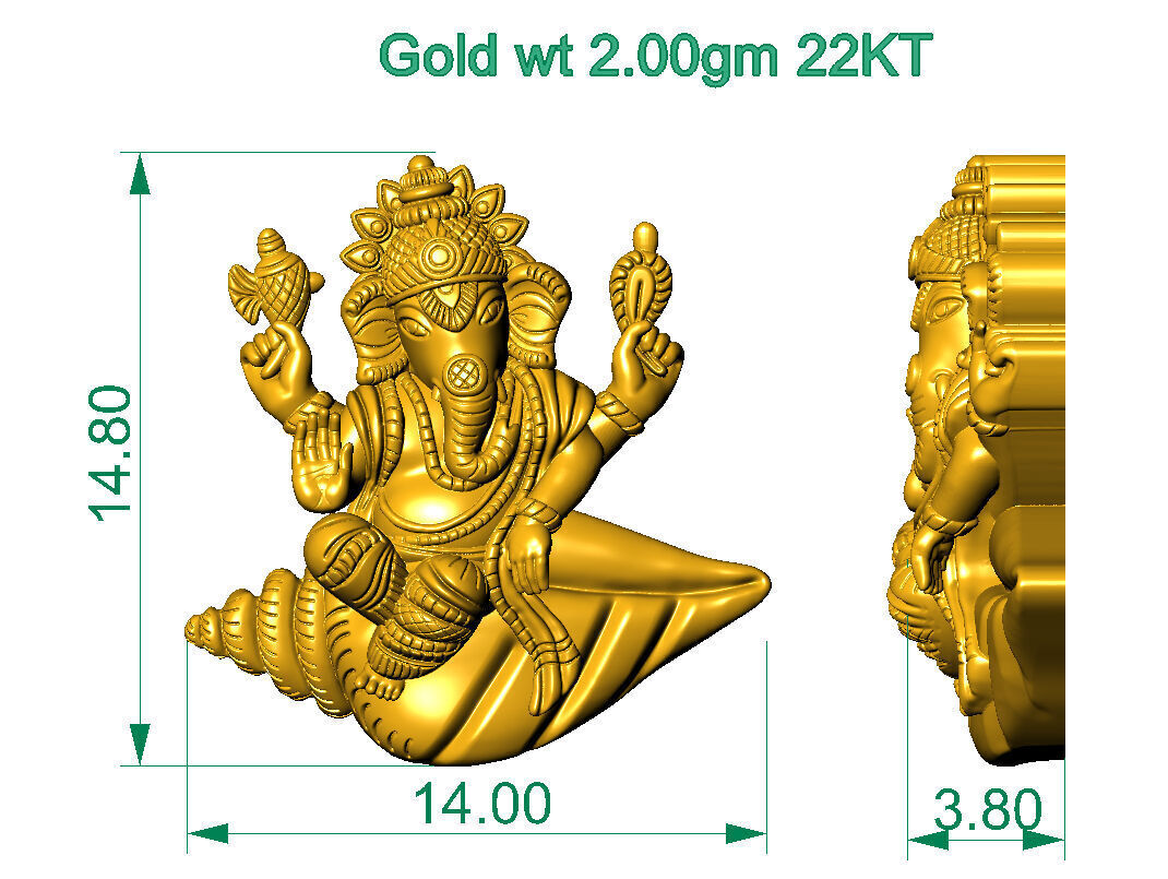 ALL TYPES OF LIGHTWEIGHT MURTI GOD IDOL PENDENT 3D print model_25