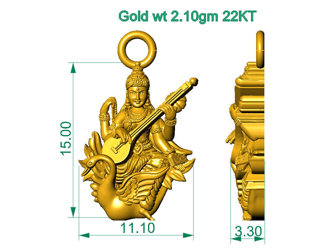 ALL TYPES OF LIGHTWEIGHT MURTI GOD IDOL PENDENT 3D print model_43