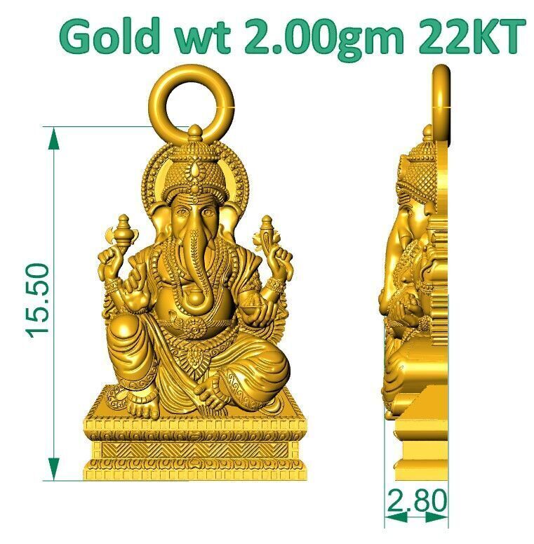 ALL TYPES OF LIGHTWEIGHT MURTI GOD IDOL PENDENT 3D print model_5